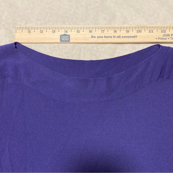 Sag Harbor Woman Purple Sleeveless Knit Top - Picture 7 of 11